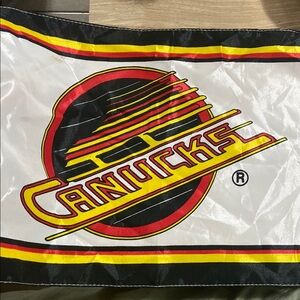 Vintage 90’s NHL Vancouver Canucks Flag Memorabilia